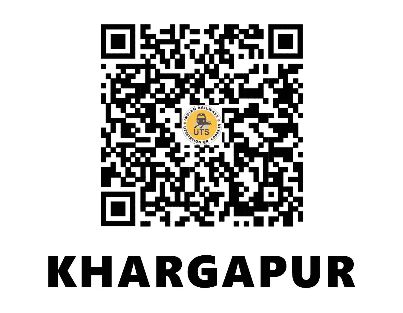 UTS QR Code for KHARGAPUR - KHGP - NC (MADHYA PRADESH)